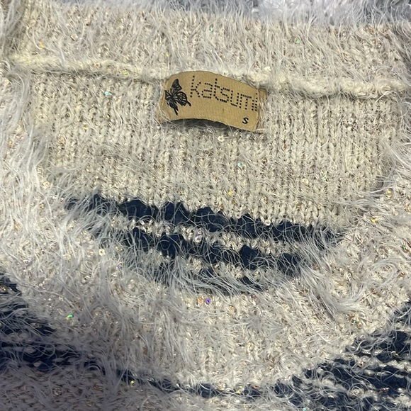 Katsuiti Beige & Gray Long Sleeve Sweater dress - Size s - Picture 8 of 9